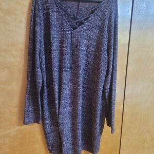 Maurices Long Sleeve Textured Dress